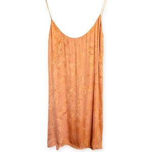NWT Blue Life Orange Slip Dress size small salt dye pattern